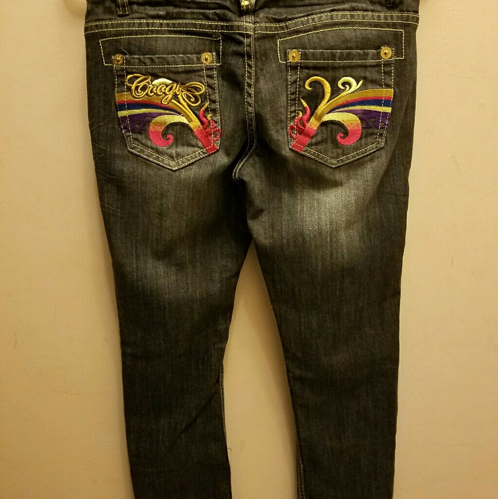 Coogi jean Sz 5/6 Colorful detail Straight leg